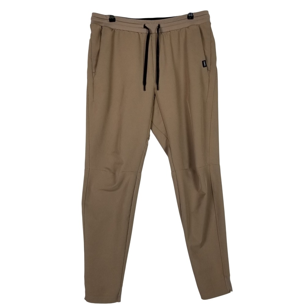 UNRL Apex Jogger Pants Mens L Tan Brown Tapered Stretch Performance 224S